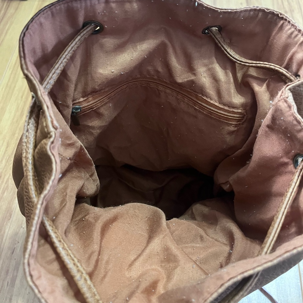Boho Look faux leather Backpack - Picture 4 of 7